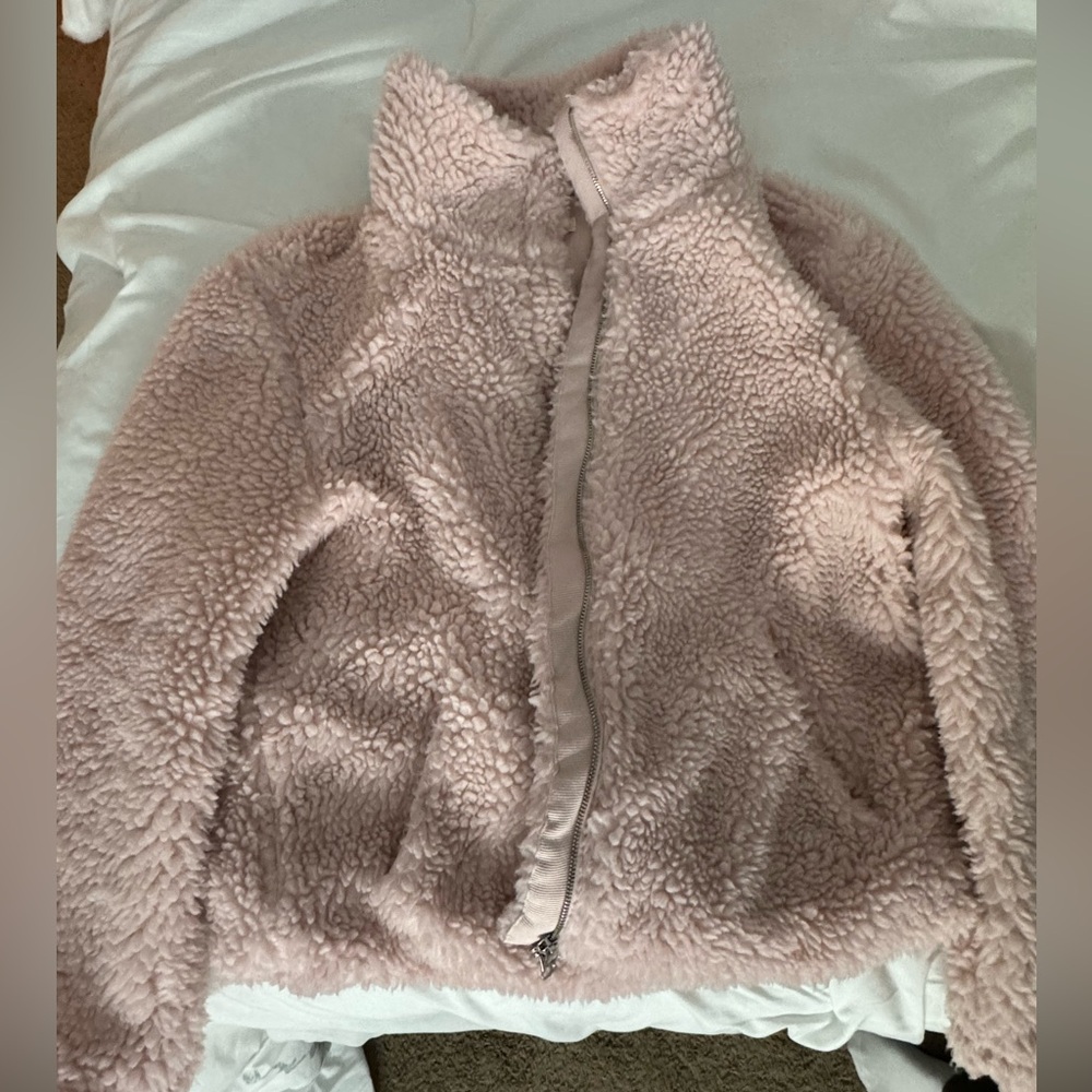 Light Pink Sherpa Jacket
